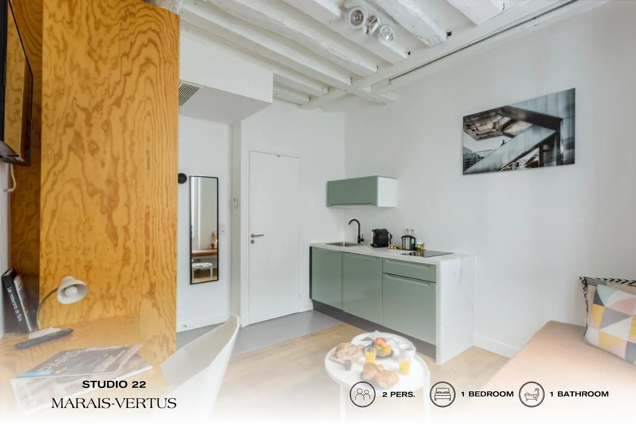 Apartman Beauquartier - Marais, Vertus Párizs